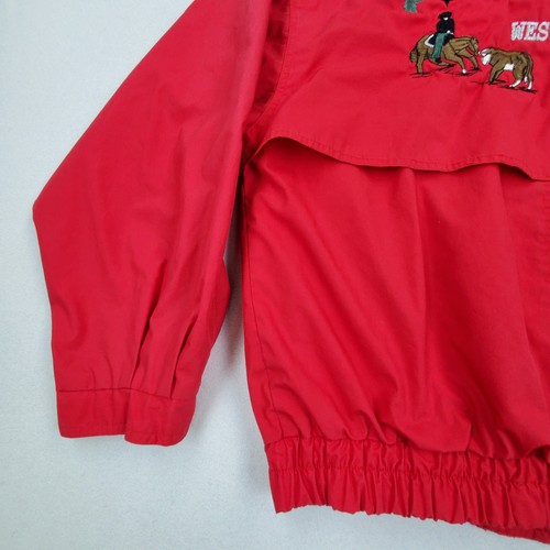 Vtg 90s NCHA Western Nationals Cutting Horse Association Windbreaker Bomber Sz S - Picture 10 of 18