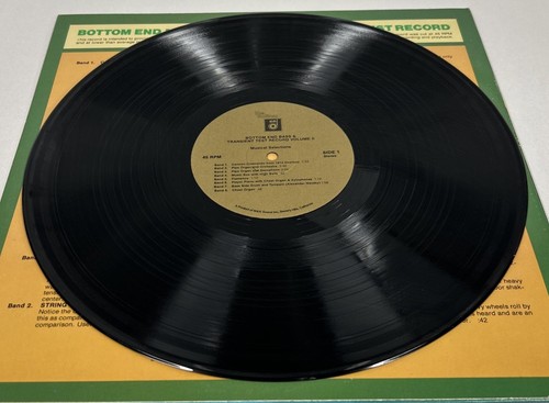 Bottom End Musical Bass & Transient Test Record (1979, Vinyl LP Album) 45RPM 12” - Picture 3 of 4