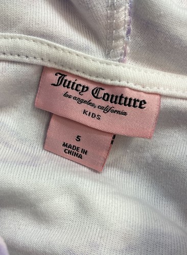 Juicy Couture Girls Pink/purple Tie Dye 2pc Hoodie/sweatpants Set Sz 5 - Picture 6 of 7