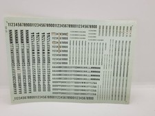 VINTAGE MICROSCALE DECALS TOY TRAIN GOTHIC RR ALPHABET DECAL SET  87-93