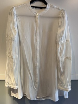 Marc Aurel Damen Bluse Weiß Gr. 40 Romantisch Edel Elegant