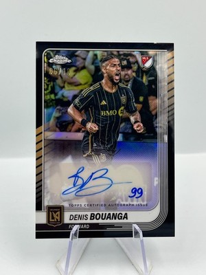 Topps Chrome MLS 25 Denis Bouanga Los Angeles FC Black Auto 06/10 #CA-DB