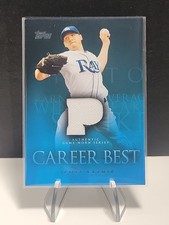 2009 Topps Series 1 - Career Best #CBR-SK Scott Kazmir (MEM) Game-Worn Jersey
