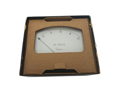 #ad #ad Simpson 1359 0 50 AC Volts Analog Panel Meter NEW OPEN BOX $17.99