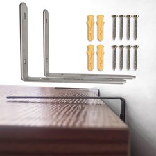 Cabinet Anti Tip Kit, TUPSKY Furniture Anchors Wall Stainless 1 Pair, Silver