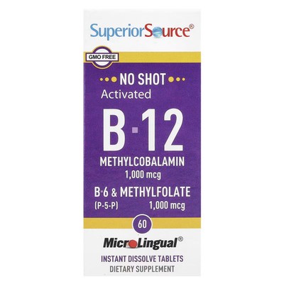 Superior Source Vitamin B12 60 MicroLingual Instant Dissolve Tablets