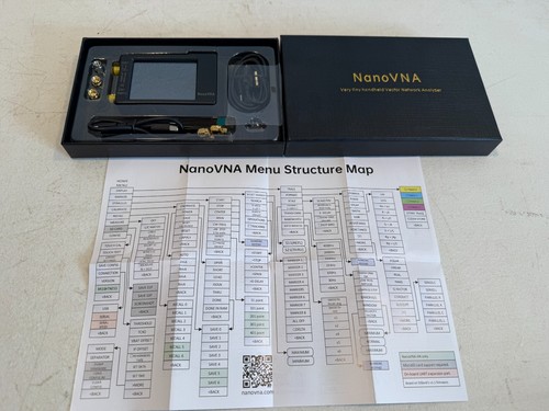 NanoVNA-H HF VHF UHF Vector Network Analyzer Antenna Analyzer 50K-1.5GHz + Case