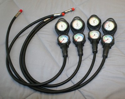 Cressi 2 gauge scuba diving console SPG & Depth gauge ONE CONSOLE ONLY