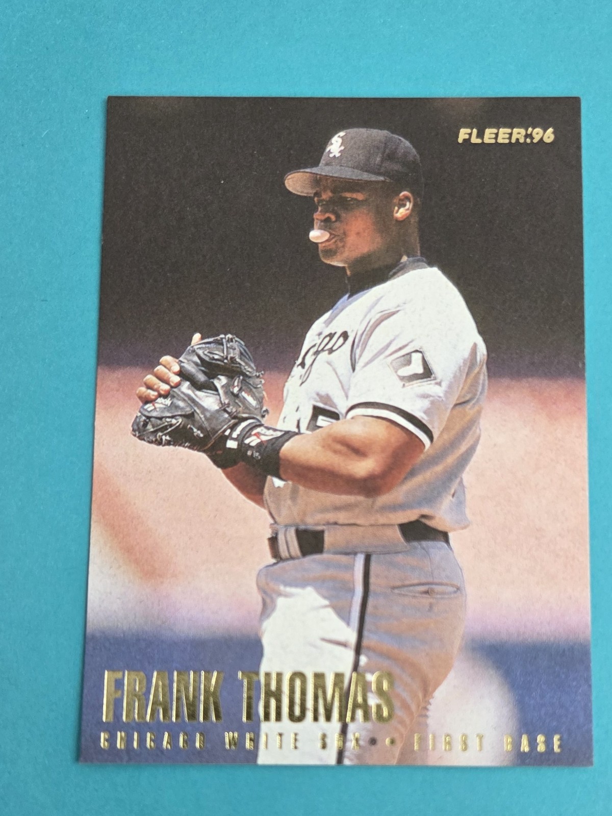 1996 Fleer #77 Frank Thomas Chicago White Sox BASEBALL Card 8E