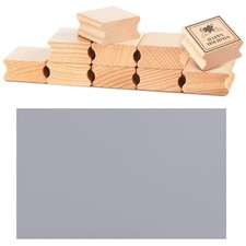 10 PCS 40x40mm Blank Hard Wood Rubber Stamp Mounts A4 Grey Sheet Carving