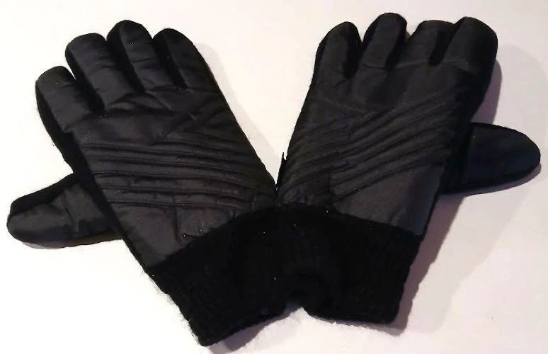 New Men’s L-XL Black Winter Gloves with Thinsulate thermal insulation