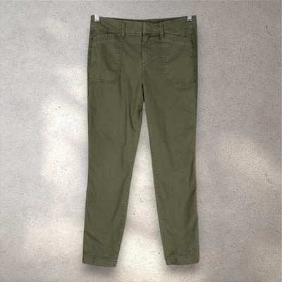 Old Navy Pixie Ankle Jeans Women's 2 Dark Green Utility Pocket Fairy Grunge Y2K