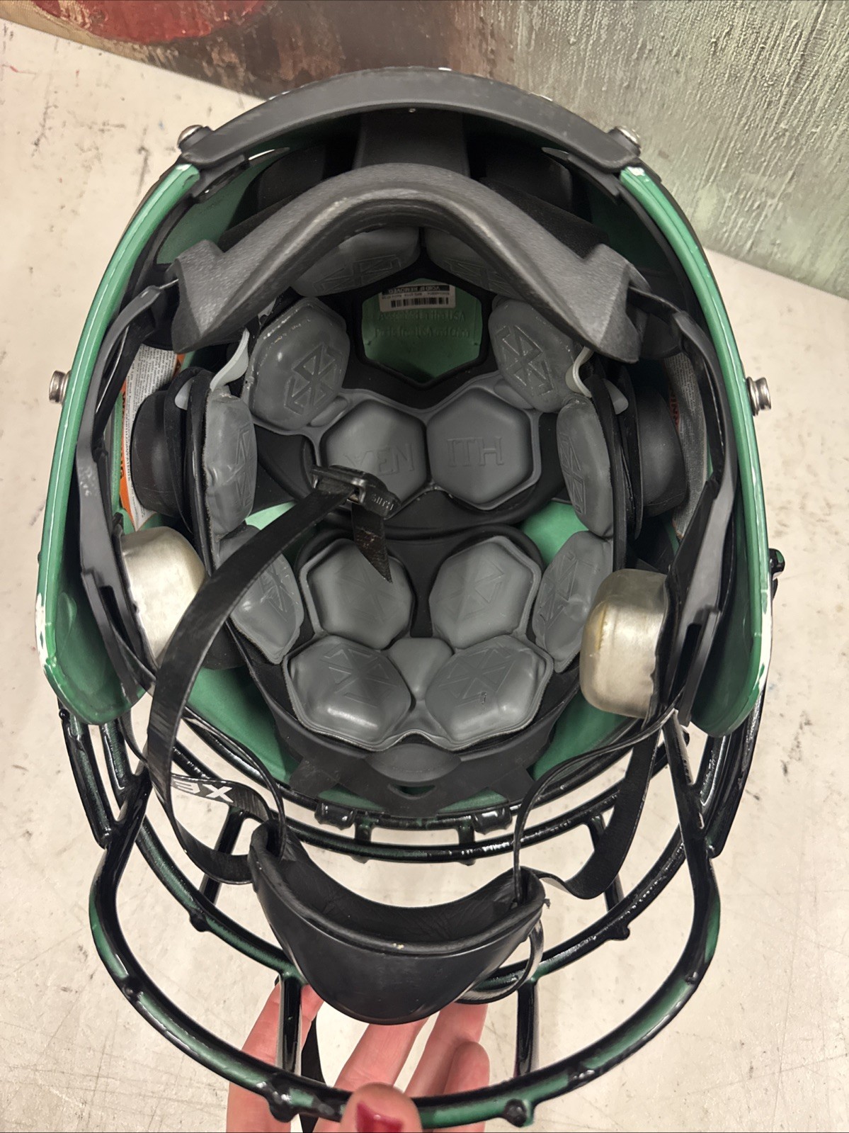 GRAY Matte XENITH FOOTBALL HELMET JUNIOR Medium