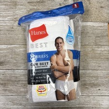 Hanes Best Men  s 8 Pack White Briefs Tagless 100 Cotton No Ride Up Size Small