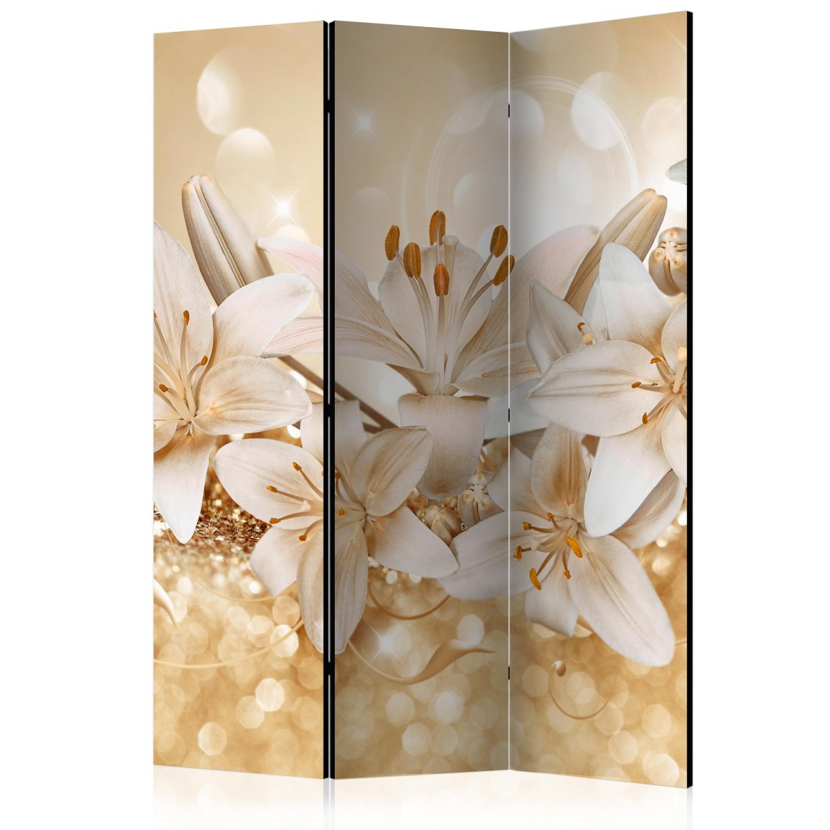 Paravent 3 volets Royal Entourage 135x172cm en bois pour separation de piece