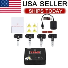 Android USB TPMS Car Tire Pressure Monitoring System Wireless 4pcs Foswskcdqvspj