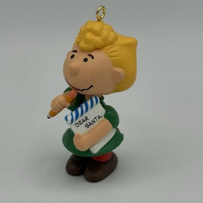 Hallmark SALLY w/ Dear Santa Letter Christmas Ornament Peanuts Gang series 1996
