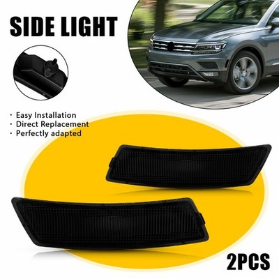 For 2018-2023 VW Tiguan/2012-19 Beetle Smoke Bumper Side Marker Light Housings E