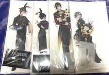 Lot of 4 Black Butler Acrylic Stand Sebastian Michaelis Ciel Phantomhive G55530
