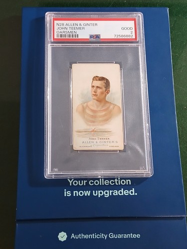 1887 N28 Allen & Ginter #46 John Teemer — PSA 2