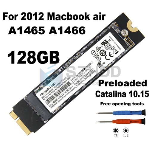 New 128GB 256GB 512GB 1TB SSD For Mid 2012 Apple Macbook Air A1465 A1466 EMC2558 - Afbeelding 7 van 10