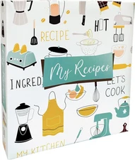 Better Kitchen Products Recipe Binder, Full Page 3 Ring Standard Binder Organize