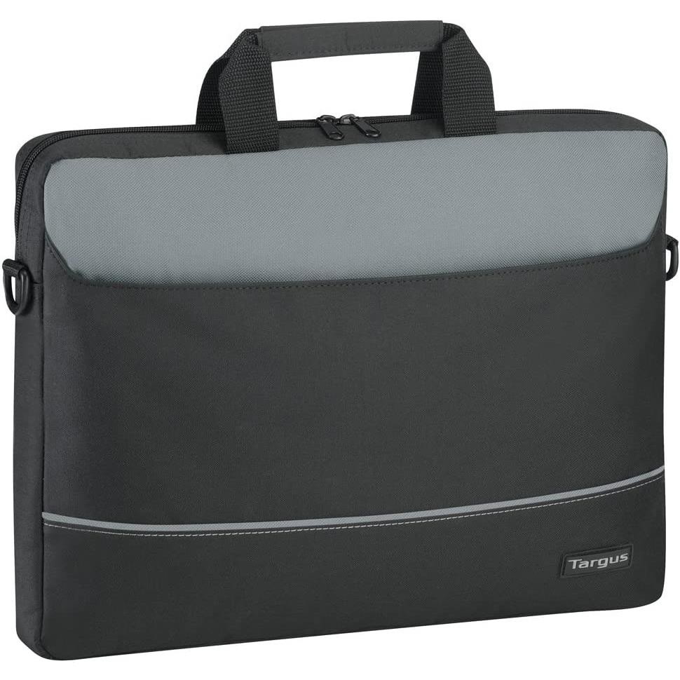 Sacoche Targus Intellect TBT238EU Finition Premium pour PC Portable 15.6 Pouces Gris et Noir