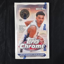 2023-24 Topps Chrome NBA Basketball Hobby Box Factory Sealed *Wemby Auto Chase*