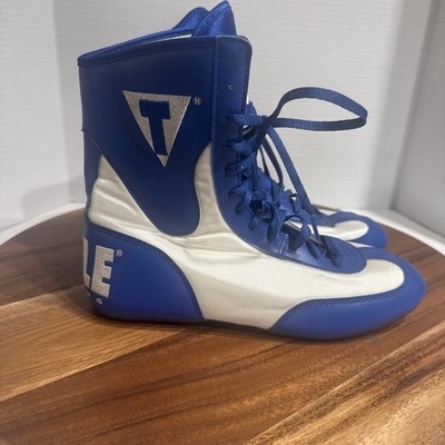 Title Boxing Size US Men s Size 7 Blue and White Boxing Shoes