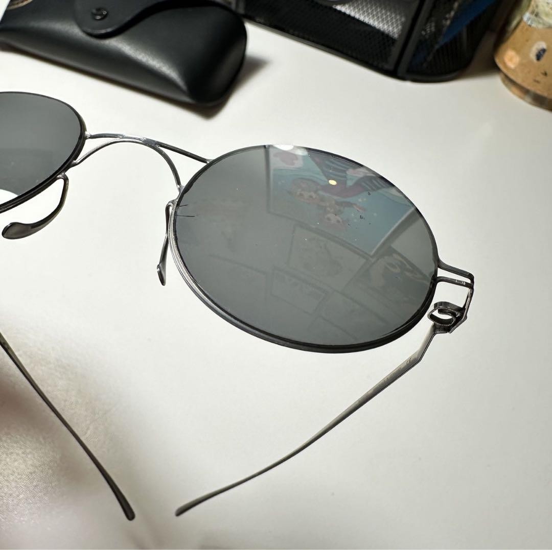 MYKITA + Maison Margiela MMESSE002 Sunglasses Silver Black New Rare Item image 5