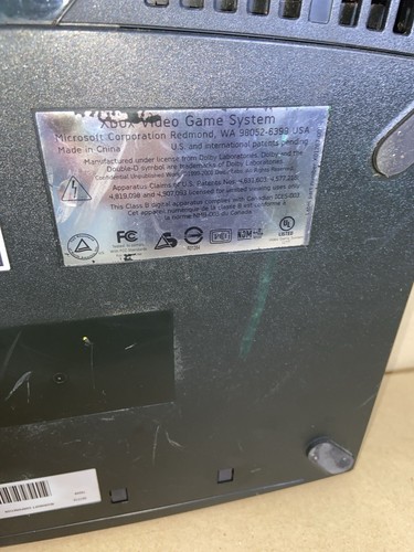 Microsoft Original Xbox OG NUR KONSOLE Schwarz - Fair *Disc Laufwerk lässt sich nicht öffnen - Bild 5 von 7