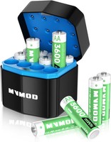 Wiederaufladbare AA Lithium Akkus 12Er-Pack Mit LadegeräT 1,5V 3600Mwh, Type-C