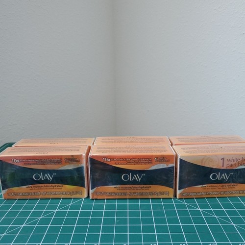 Six Olay Ultra Moisture Shea Butter Beauty Bars 3.17 oz