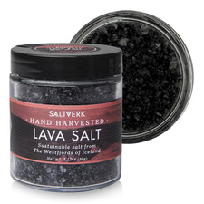 Sea Salt -Gourmet, Icelandic, Hand Harvested and Sustainably Made - Lava 3.17 Oz