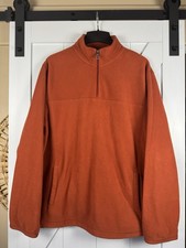 Croft  Barrow Men's Extra Soft Arctic Fleece XTRA LARGE XL Quarter Zip Pullover