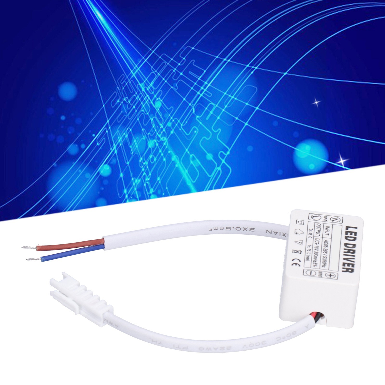 LED Driver 3-5X1W Constant Current 300mA Input AC85-265V Output 9-18VDC Power Su