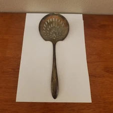 Vintage Oneida Nobility Plate Silverplate Berry Tomato Slotted Spoon RARE