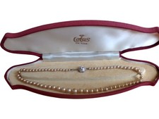 Lotus de Luxe Pearl Necklace Silver Clasp Vintage Jewellery Gift Box