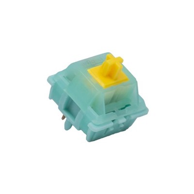 Goldenrod Yellow Pro Keyboard Switches Linear 55gf RGB LED Pre Lubed 110 Pcs