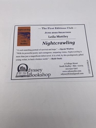Leila Mottley / Nightcrawling Signed First Edition 2022 - Picture 6 of 9