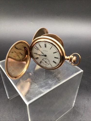 Antique ELGIN Pocket Watch S.N. 17895887/ C.W.C.Co Case #991624/Gold