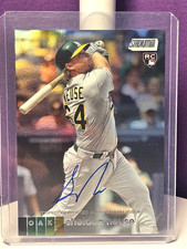 2020 Sheldon Neuse RC ROOKIE  AUTO  1 / 10  Topps Stadium Club RAINBOW Foil RARE