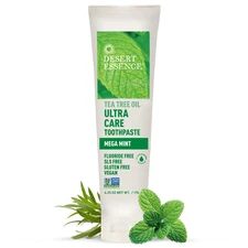 Desert Essence Natural Tea Tree Oil Ultra Care Toothpaste - Mega Mint - 6.25 Oz 
