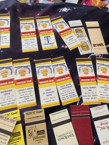 Lot Of 350 Matchcovers Matchbook Covers 20 Strike Misc US Locations Hotels Etc - Picture 24 of 24