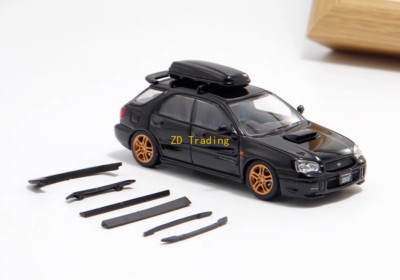 ZD 1:64 Furuya Black Impreza WRX STI VIII 8 Wagon Model Diecast