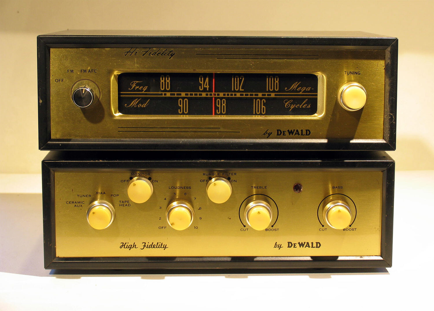 Dewald High Fidelity Mono Tube Amplifier N-5000B and N-804B Tube Tuner