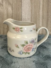 Vintage FTD Especially For You Floral Ceramic Creamer Pitcher Made In Japan 1989