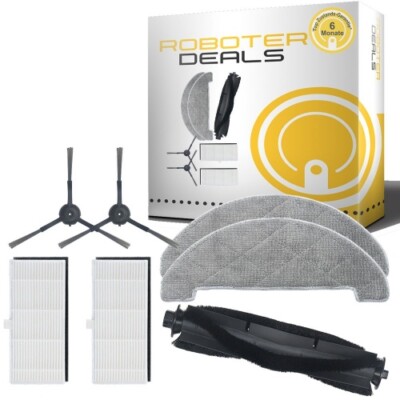 Zubehör Set (Ersatzteile) für Viomi S9 (1x Hauptbürste, 2x Pad, 2x Filter, 2x Se