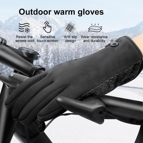 -40°C Impermeable Invierno Cálidos Guantes de Esquí Pantalla Táctil Térmica Motocicleta Nieve Hombres - Imagen 5 de 10