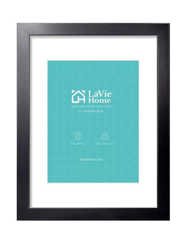11x14 Picture Frame Black Poster Frame Wood Photo Frame Display Wall Mounting